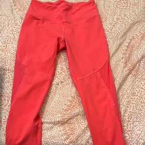 Red High-Waisted Leggings